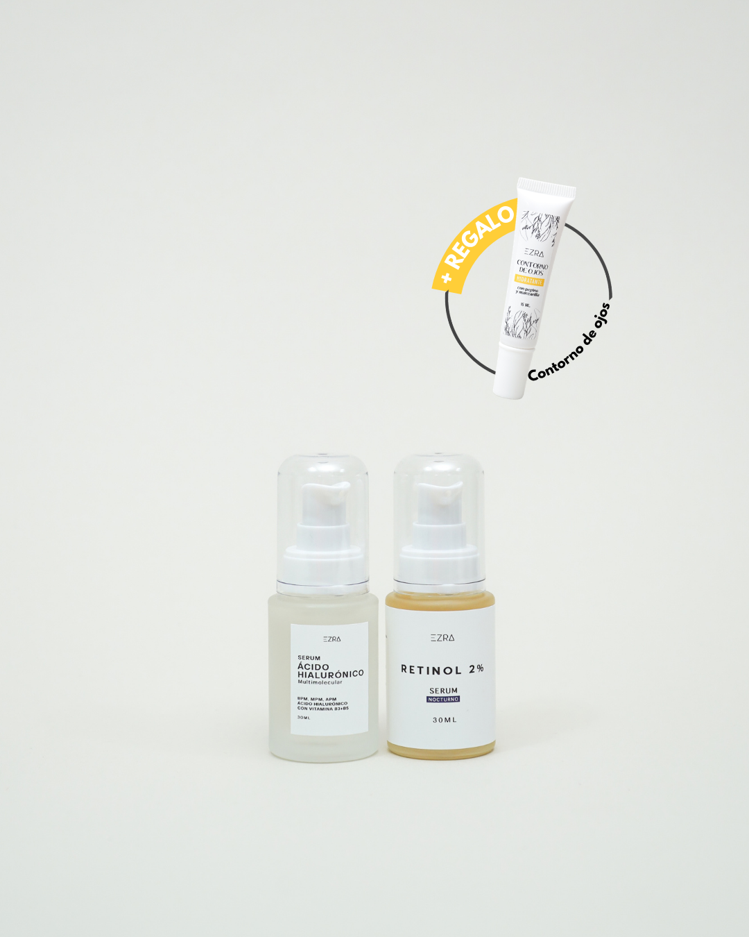 KIT SERUM DÍA/ NOCHE + CONTORNO DE OJOS REGALO